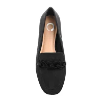 Journee Collection Womens Cordell Square Toe Loafers