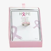 Sparkle Allure Breast Cancer Awareness Stainless Steel Band