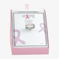 Sparkle Allure Breast Cancer Awareness Stainless Steel Band