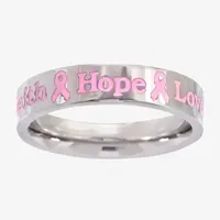 Sparkle Allure Breast Cancer Awareness Stainless Steel Band