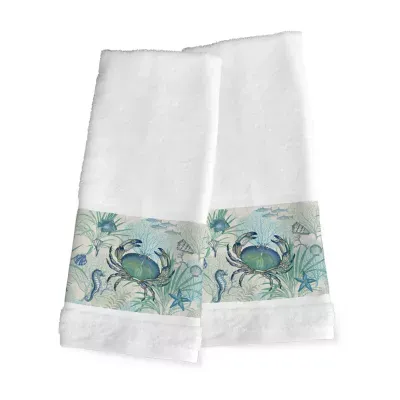 Laural Home Blue Crab 2-pc. Hand Towel