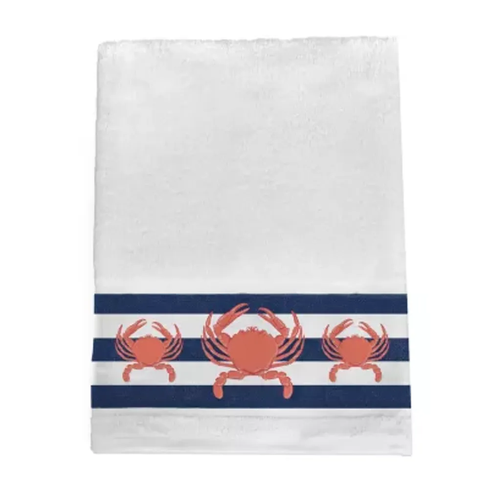 Laural Home Crab Stripe Bath Towel