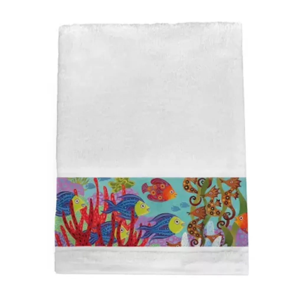 Laural Home Fish In The Hood Bath Towel