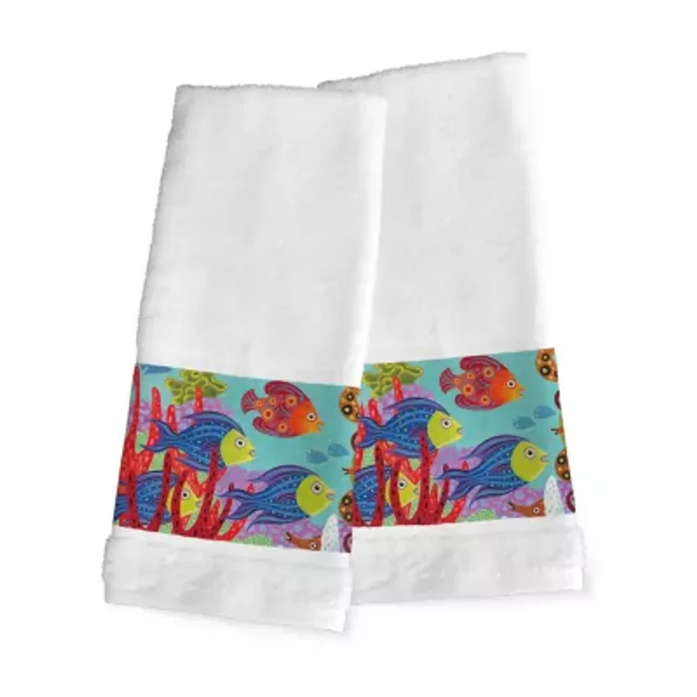 Laural Home Fish In The Hood 2-pc. Hand Towel