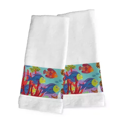 Laural Home Fish In The Hood 2-pc. Hand Towel