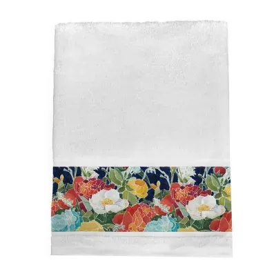 Laural Home Midnight Floral Bath Towels