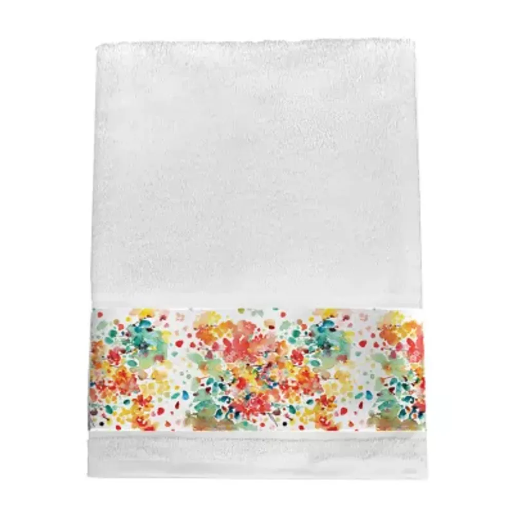 Laural Home Thrive Floral Bath Towel