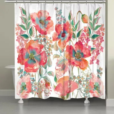 Laural Home Bohemian Poppies Shower Curtain