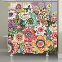 Laural Home Bohemian Whimsy Shower Curtain