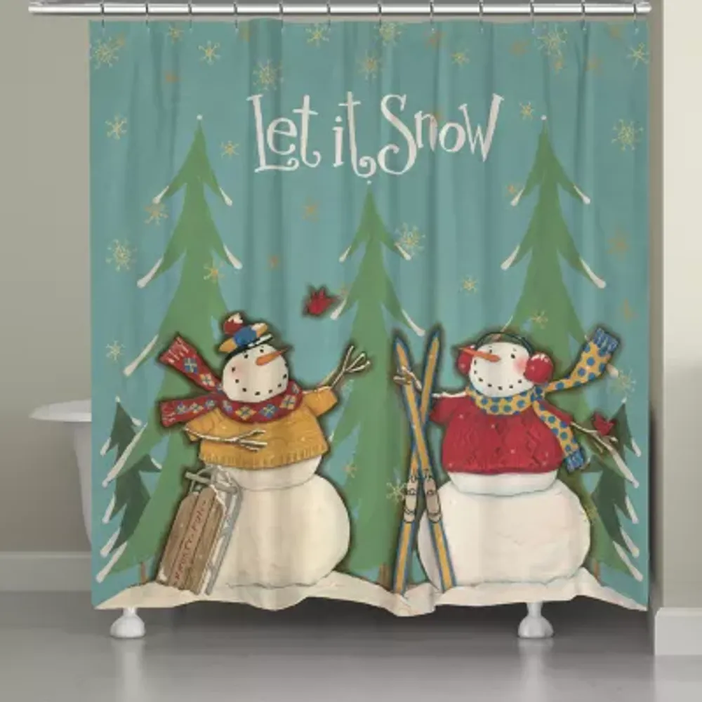 Laural Home Let It Snow Shower Curtains