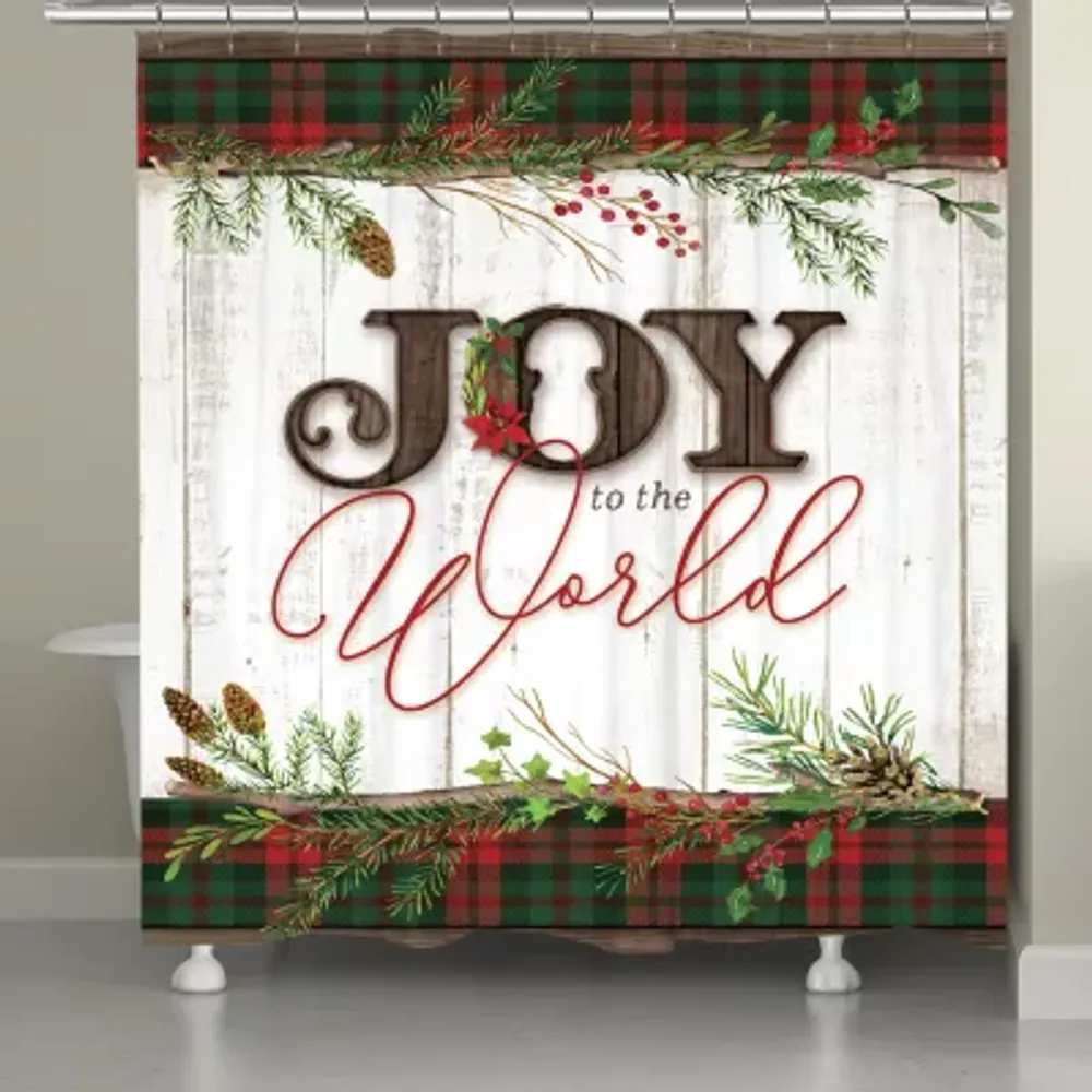 Laural Home Holiday Joy Shower Curtain