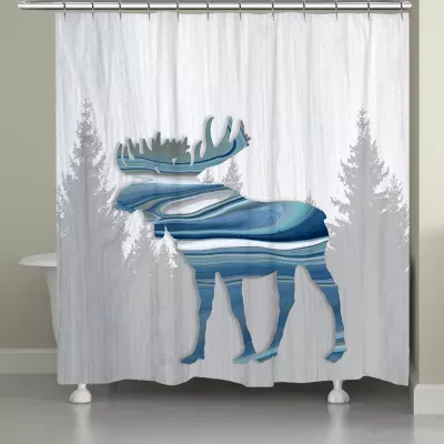 Laural Home Moose Lodge Shower Curtain