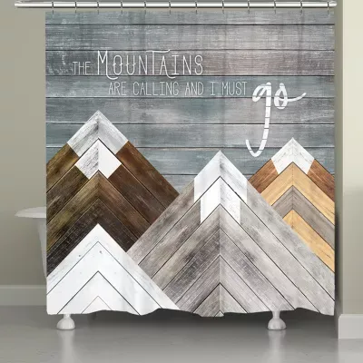 Laural Home Mountains Calling Shower Curtain