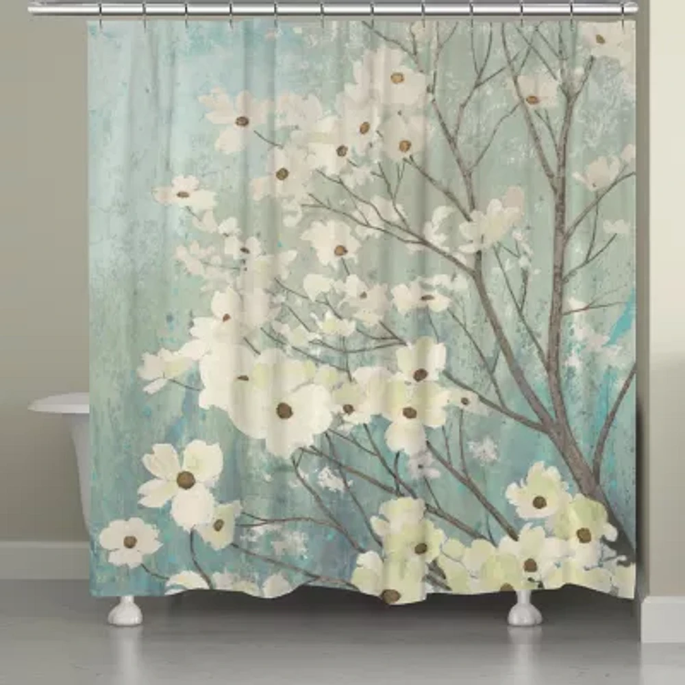 Laural Home Dogwood Blossoms Shower Curtain