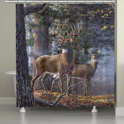 Laural Home Deer Time Shower Curtain