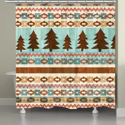 Laural Home Tribal Trees Shower Curtain