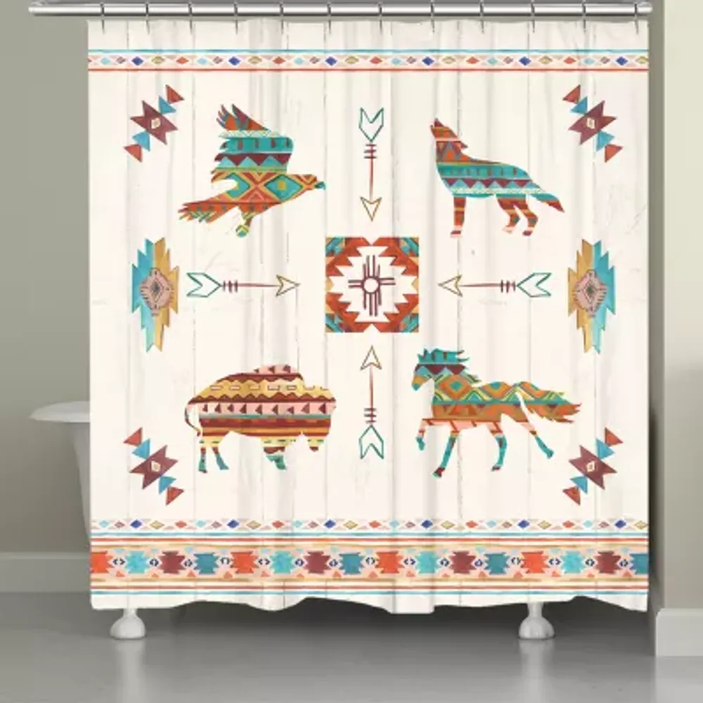 Laural Home Spirit Animals Shower Curtain