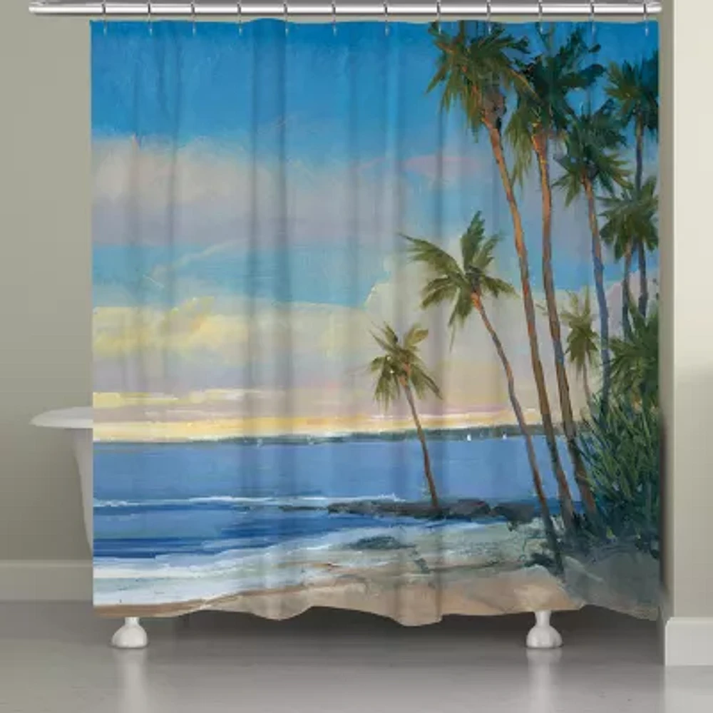 Laural Home Tropical Breeze Shower Curtain