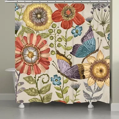 Laural Home Boho Butterfly Shower Curtain