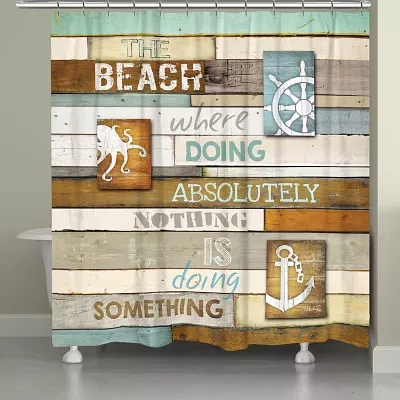 Laural Home Beach Mantra Shower Curtains