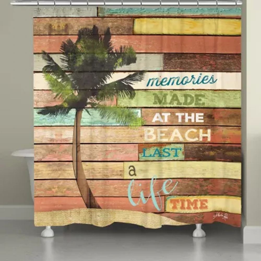 Laural Home Beach Memories Shower Curtain