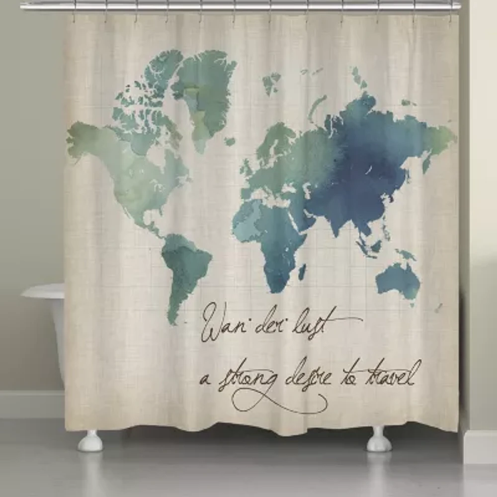 Laural Home Wanderlust Shower Curtain