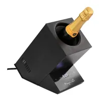 MegaChef Electric Wine Chiller with Digital Display in Black