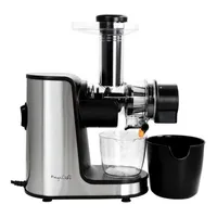 MegaChef Masticating Slow Juicer Extractor with Reverse Function, Cold Press Juicer Machine with Quiet Motor