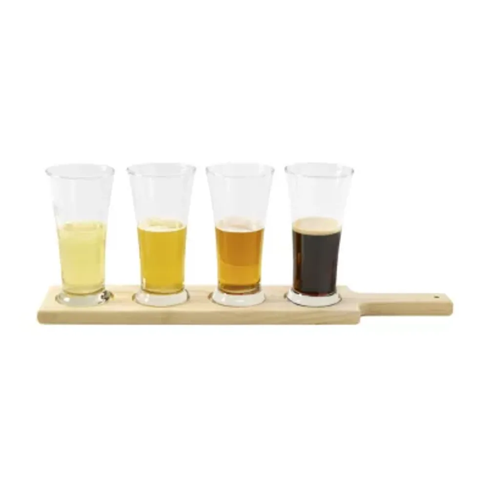 Houdini 5-pc. Beer Glass & Flight Board  Set