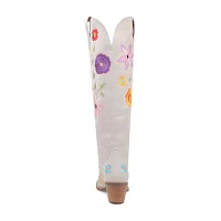 Dingo Womens Flower Power Stacked Heel Cowboy Boots