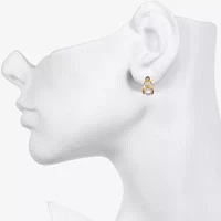 Bijoux Bar Delicates Gold Tone 6 Pair Glass Simulated Pearl Round Earring Set