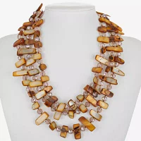 Mixit Gold Tone 18 Inch Bead Collar Necklace