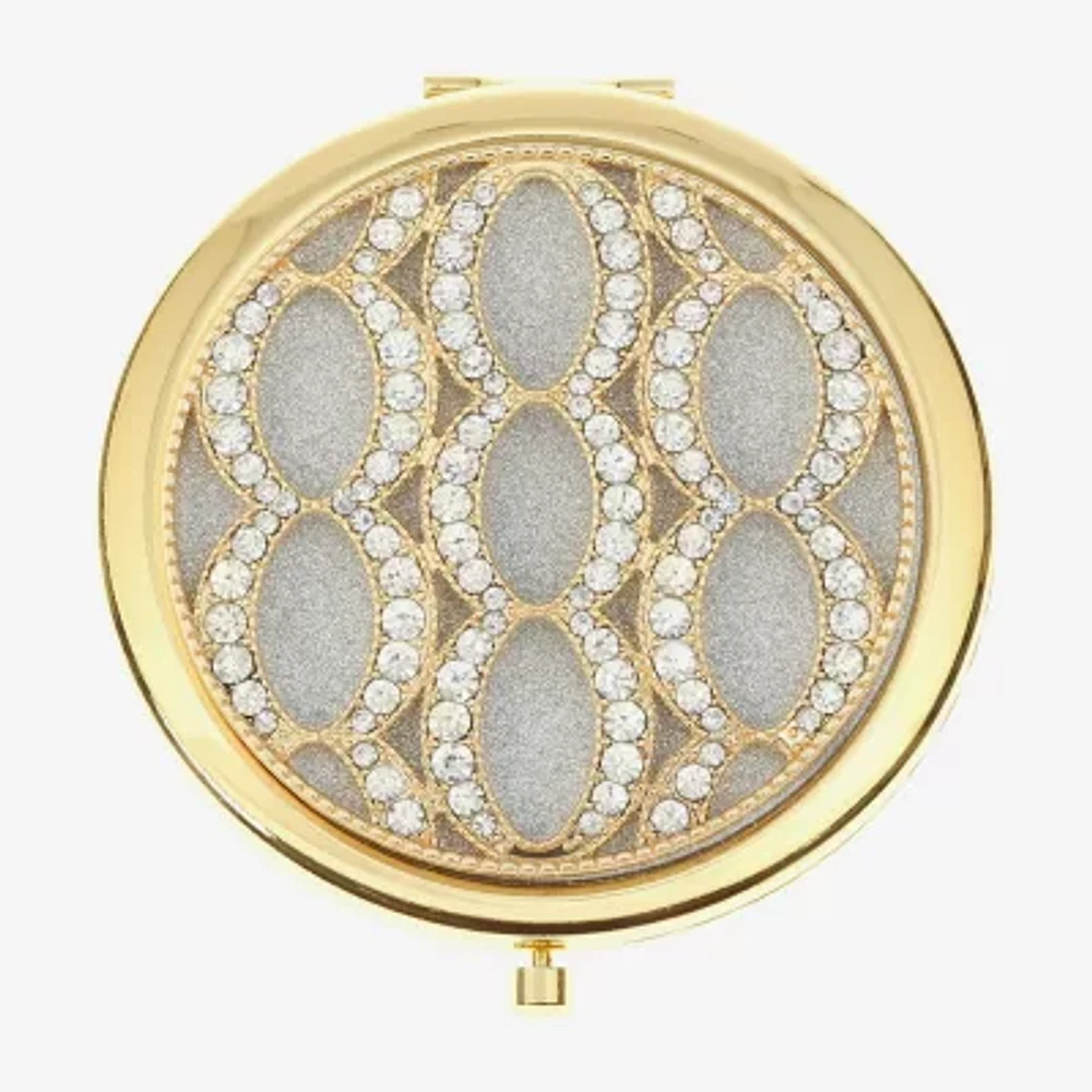 Monet Jewelry Rose Tone Compact Mirror