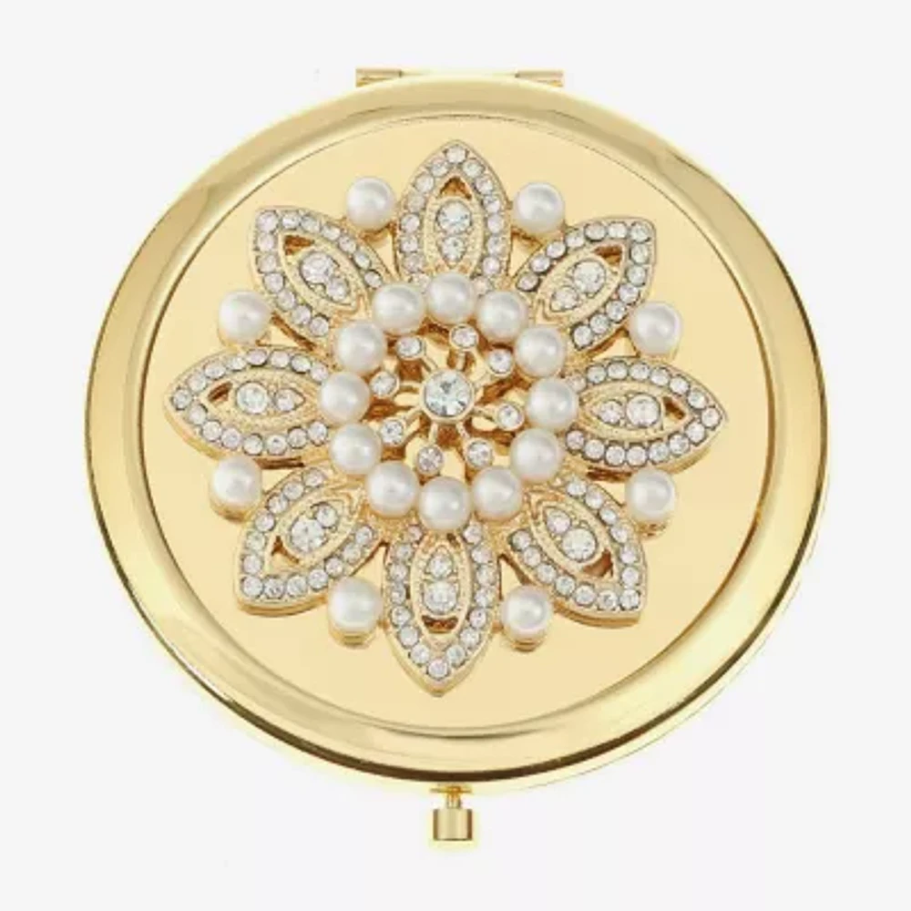 Monet Jewelry Gold Tone Gold Tone Compact Mirror