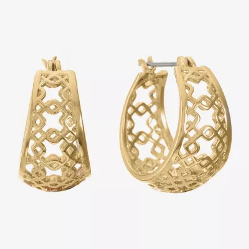 Liz Claiborne® Openwork Hoop Earrings