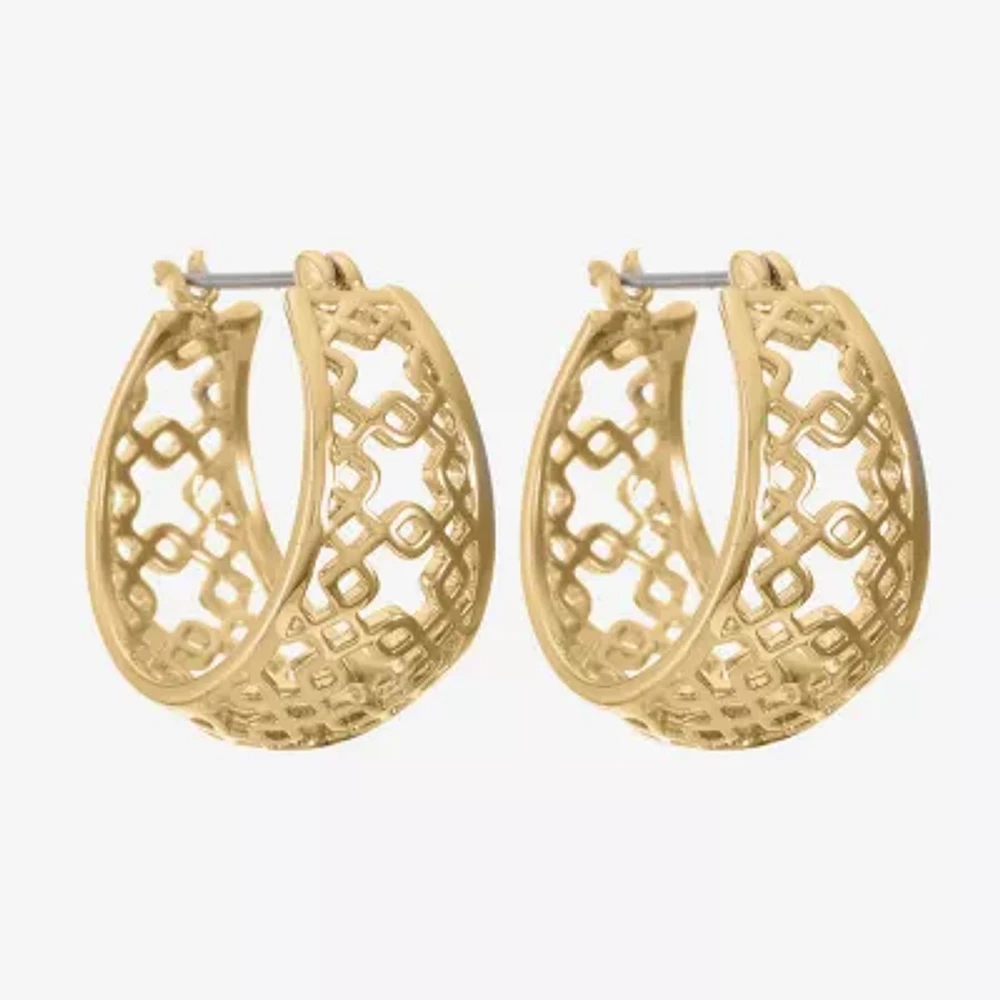 Liz Claiborne® Openwork Hoop Earrings