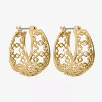 Liz Claiborne® Openwork Hoop Earrings