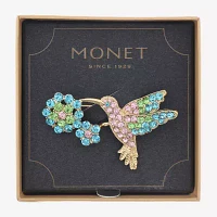 Monet Jewelry Hummingbird Multi Color Pin