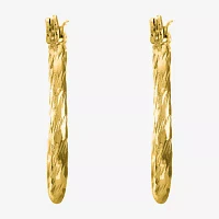 Liz Claiborne® Textured Hoop Earrings