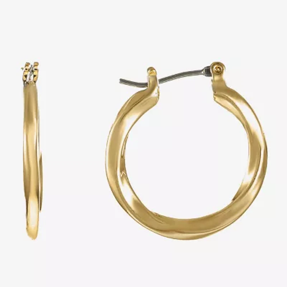 Liz Claiborne® Textured Hoop Earrings