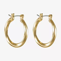 Liz Claiborne® Textured Hoop Earrings