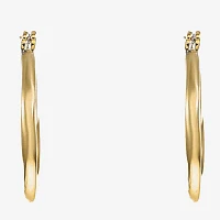 Liz Claiborne® Textured Hoop Earrings