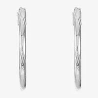 Liz Claiborne® Textured Hoop Earrings