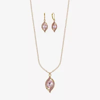 Monet Jewelry Pave Pendant Necklace And Drop Earring 2-pc. Jewelry Set