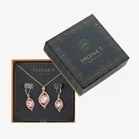 Monet Jewelry Pave Pendant Necklace And Drop Earring 2-pc. Jewelry Set