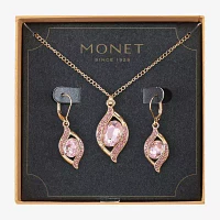 Monet Jewelry Pave Pendant Necklace And Drop Earring 2-pc. Jewelry Set