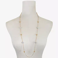 Monet® Crystal Pavé Gold-Tone Ball Illusion Necklace