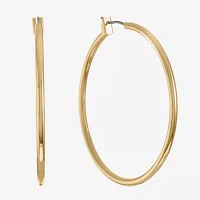 Monet® Gold-Tone Thin Large Hoop Earrings