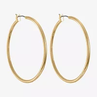 Monet® Gold-Tone Thin Large Hoop Earrings