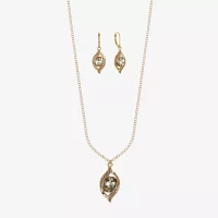 Monet Jewelry Pave Pendant Necklace And Drop Earring 2-pc. Jewelry Set